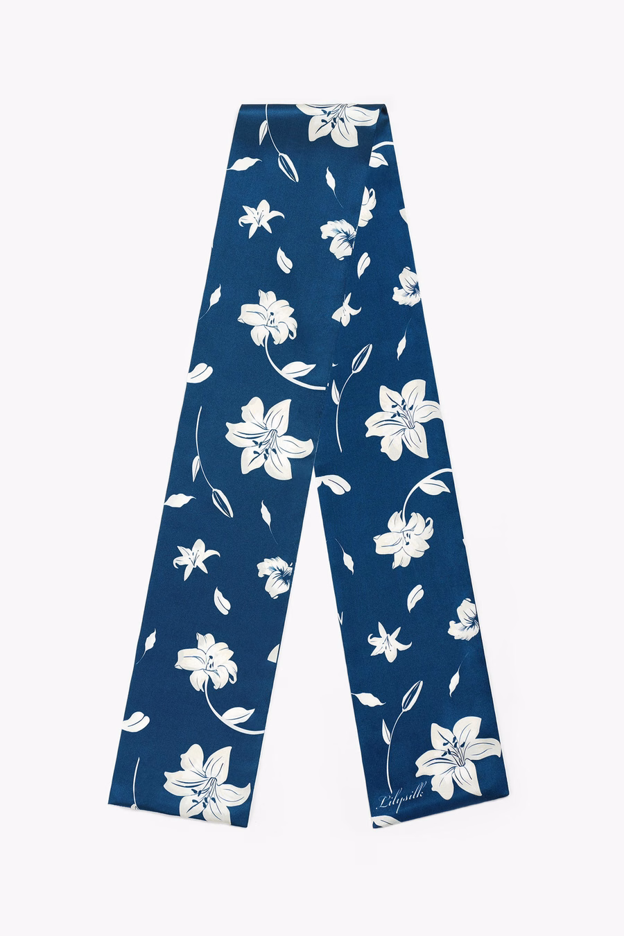 Étonnant foulard en soie rectangulaire Lily