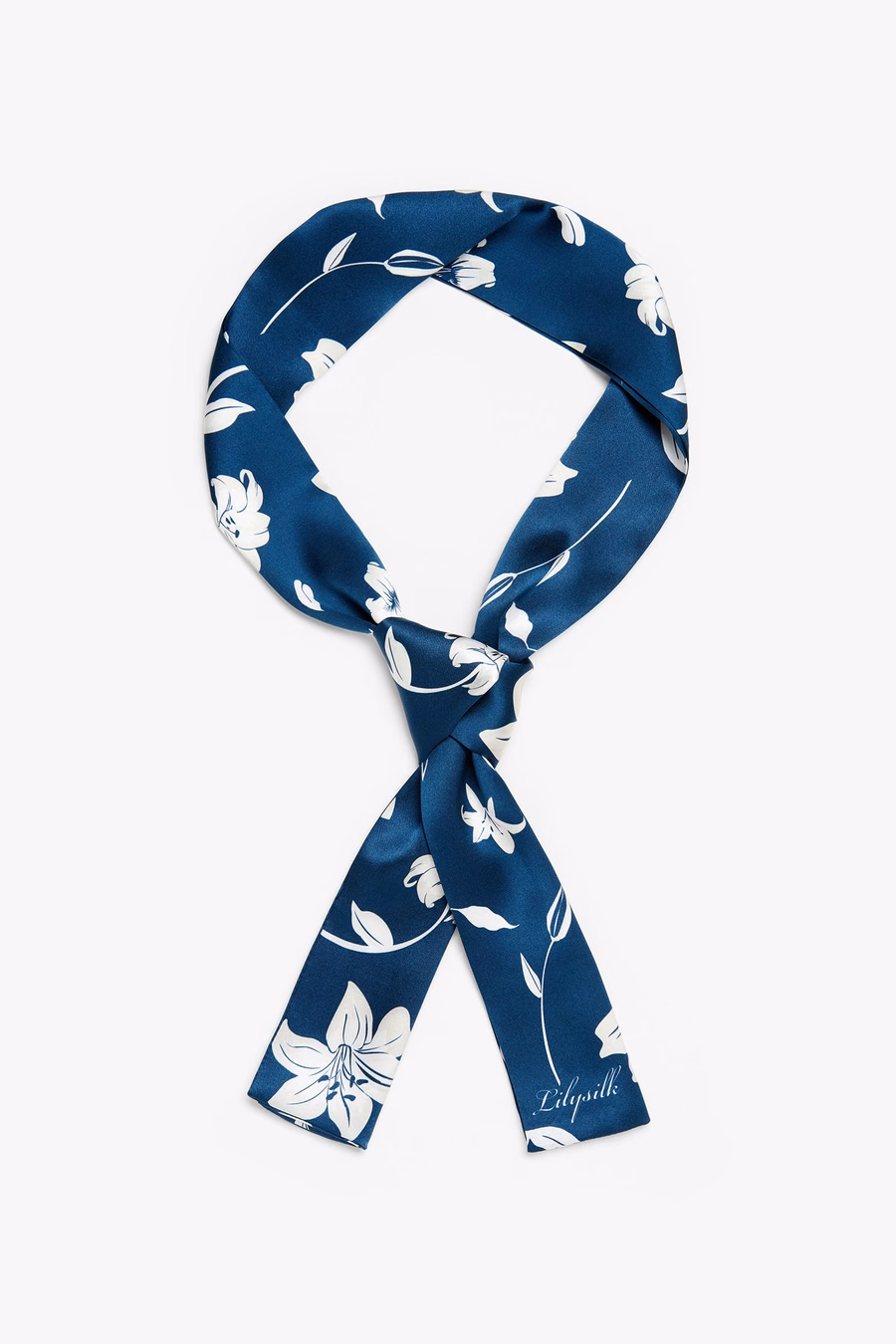 Étonnant foulard en soie rectangulaire Lily