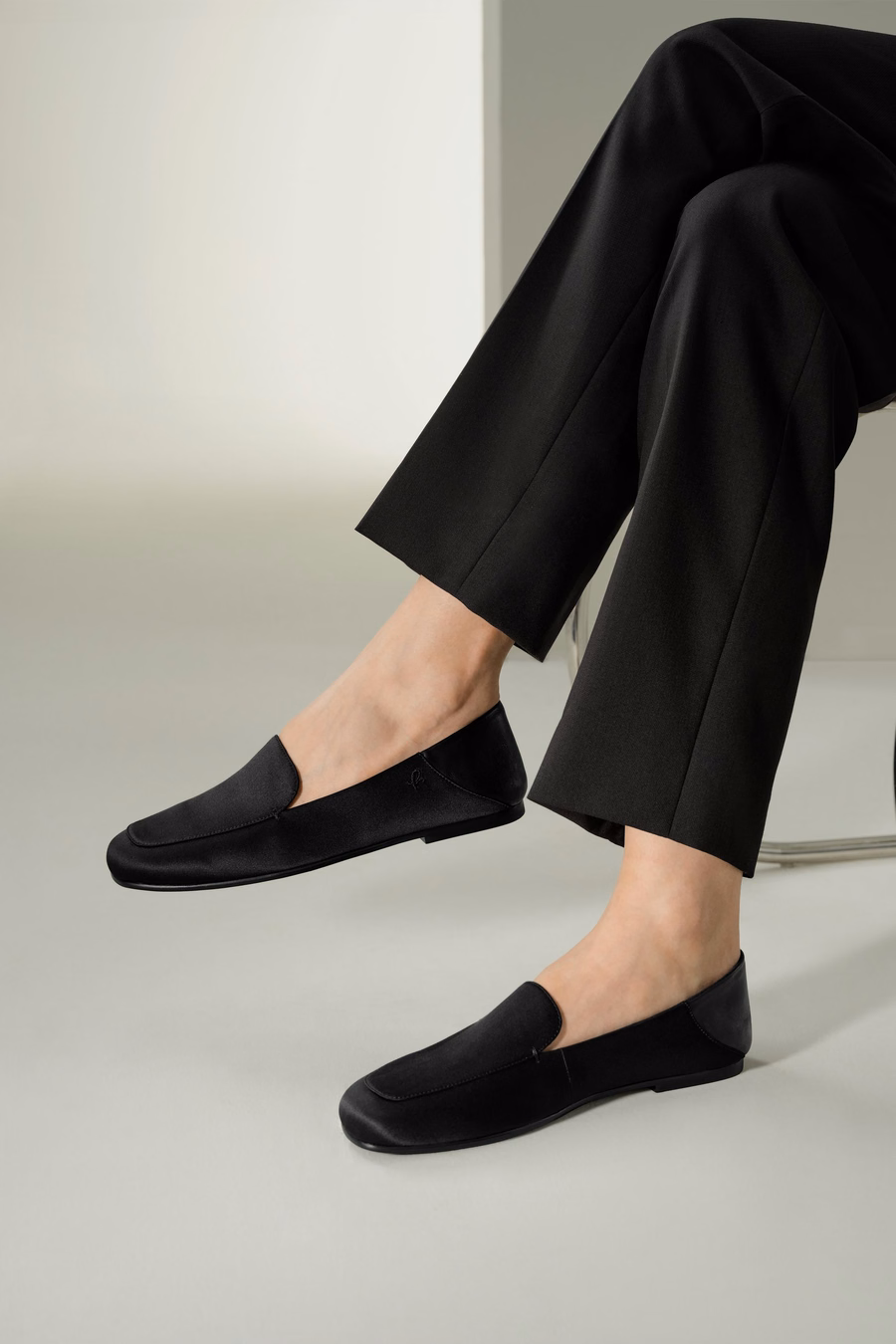 Serena, mocassins en cuir de soie