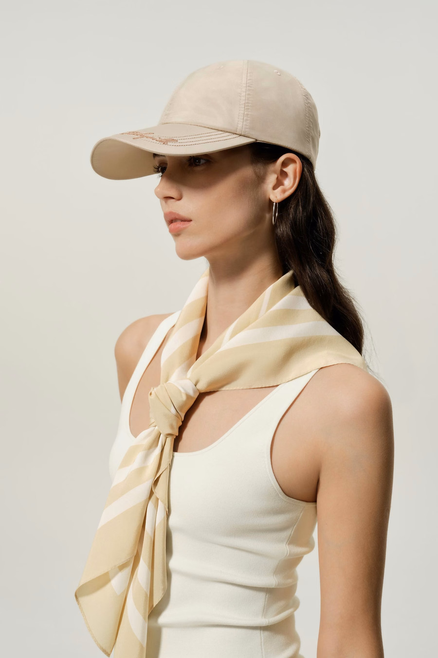 Casquette en soie taffetas toutes saisons