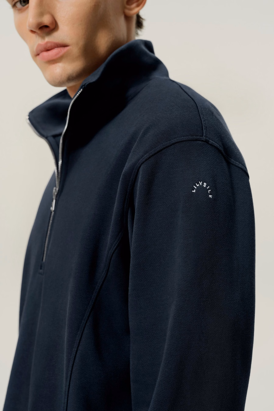 Pull à moitié zippé pour homme Silkerry