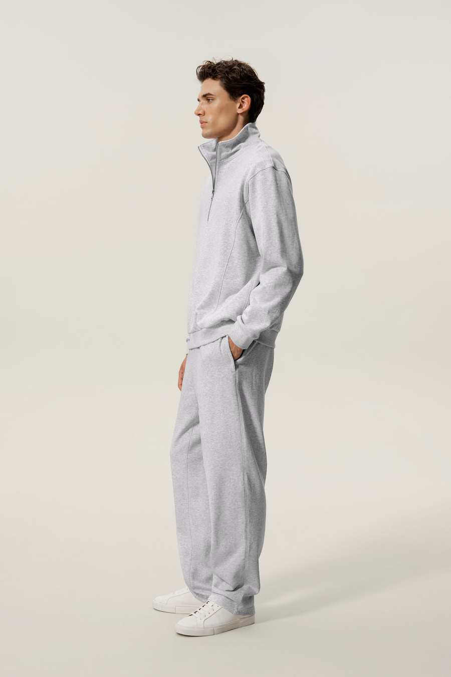 Pull à moitié zippé pour homme Silkerry