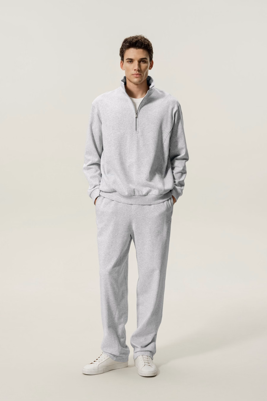 Pull à moitié zippé pour homme Silkerry