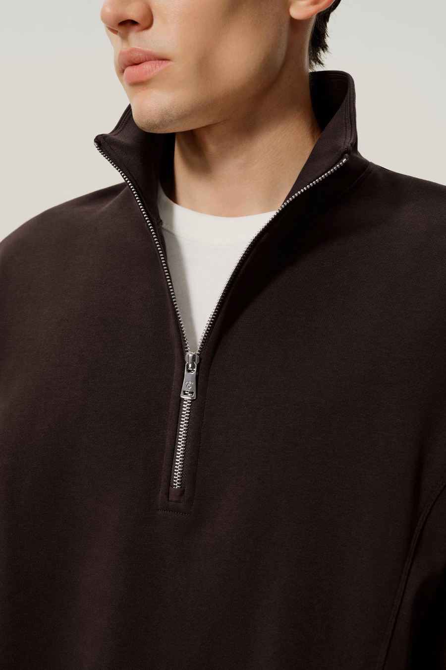Pull à moitié zippé pour homme Silkerry