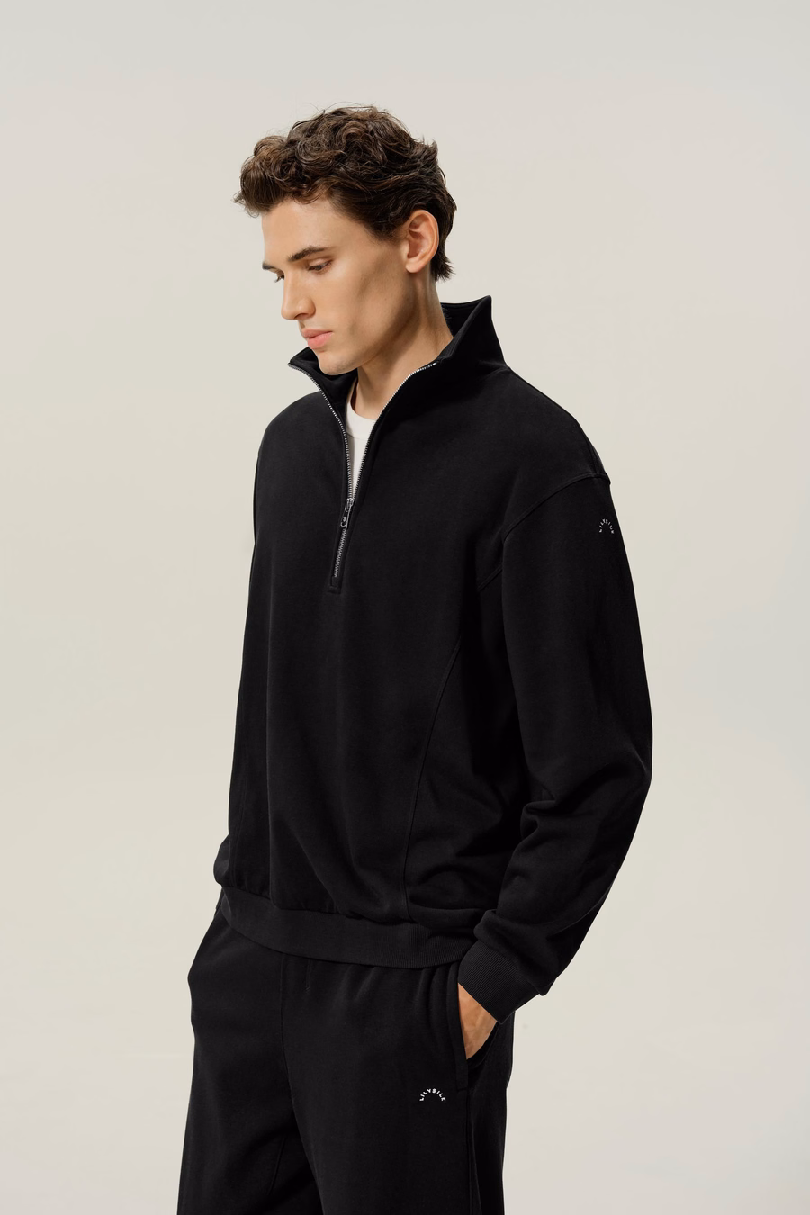 Pull à moitié zippé pour homme Silkerry