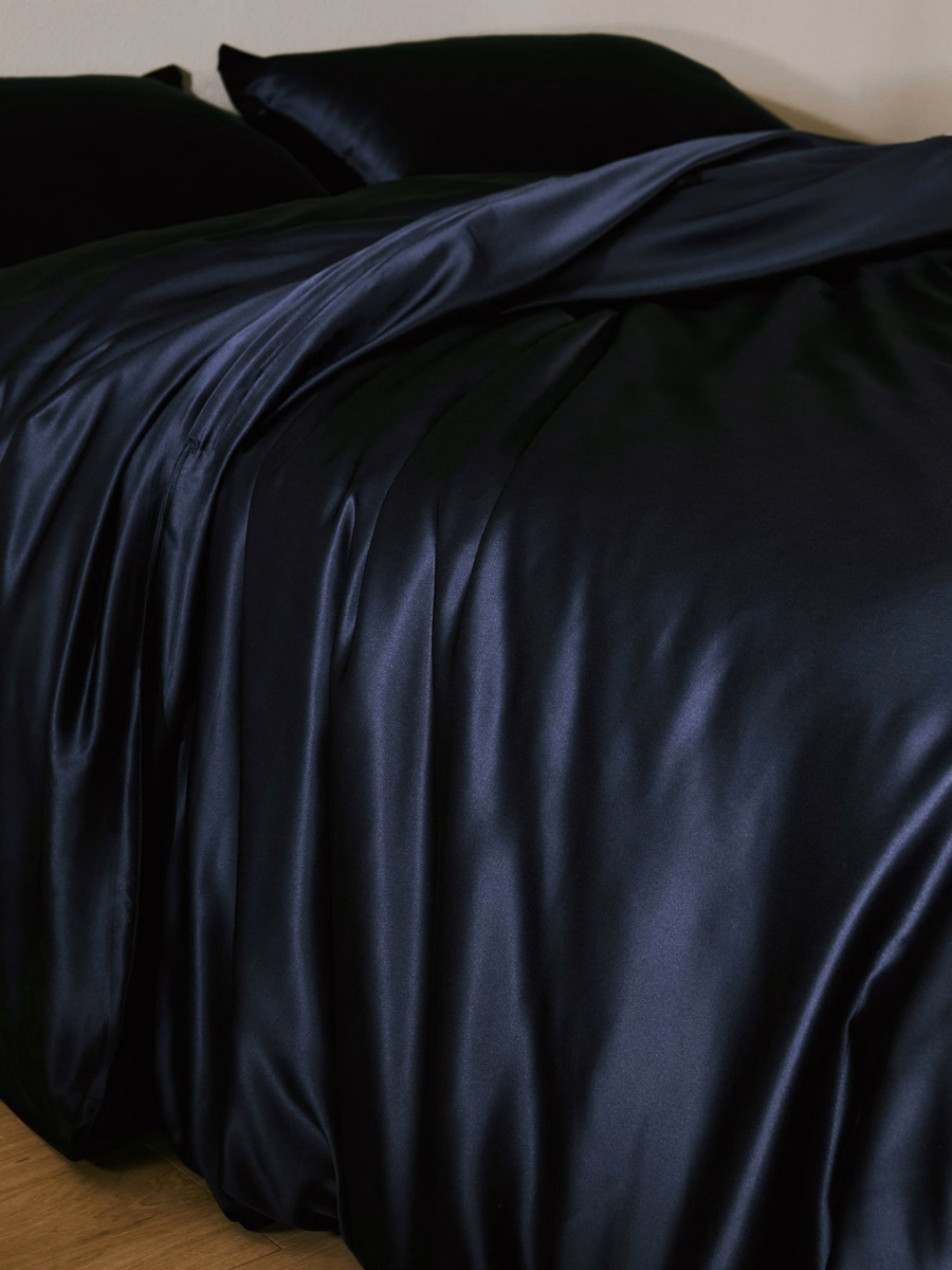 Housse de couette en soie sans couture de 19 Momme