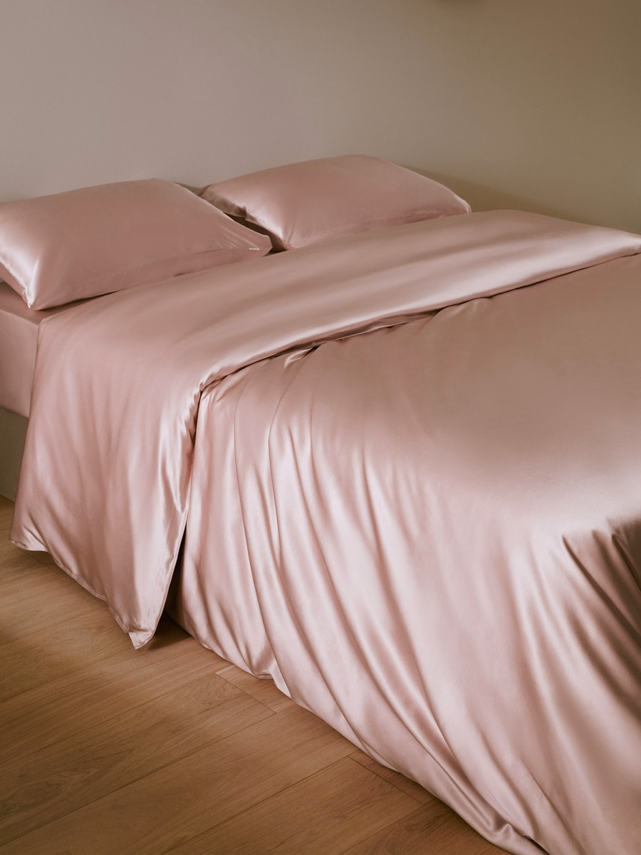 Housse de couette en soie sans couture de 22 Momme
