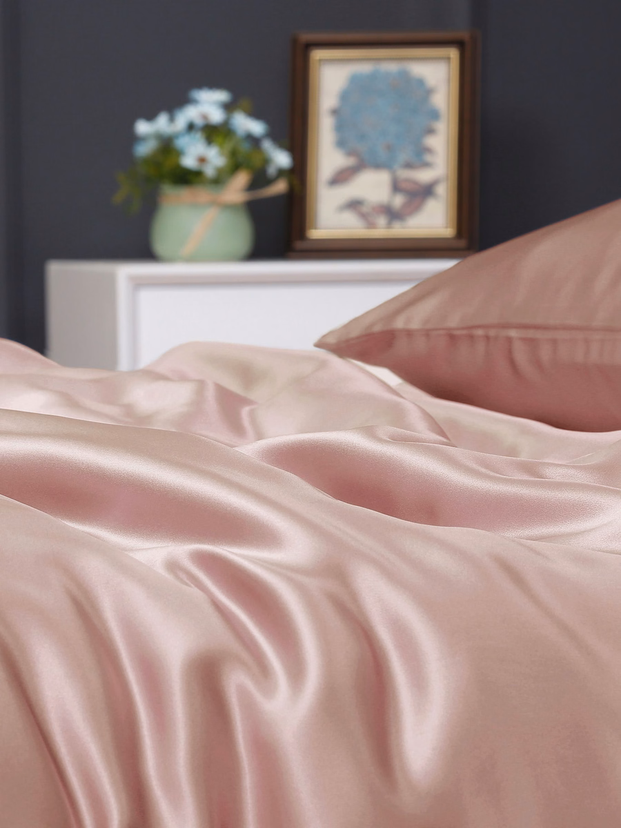 Housse de couette en soie sans couture de 22 Momme