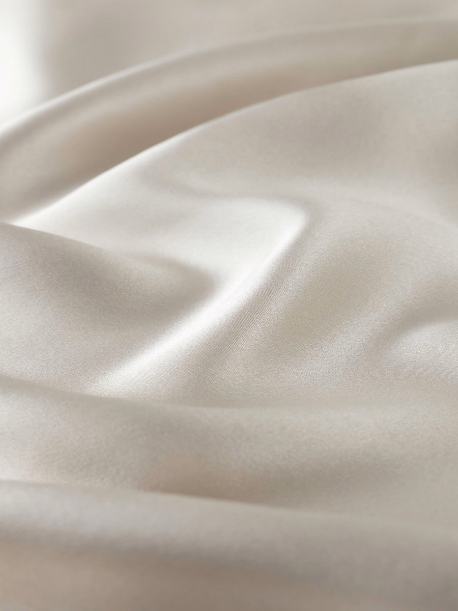 Housse de Coussin en Soie Ion Argent