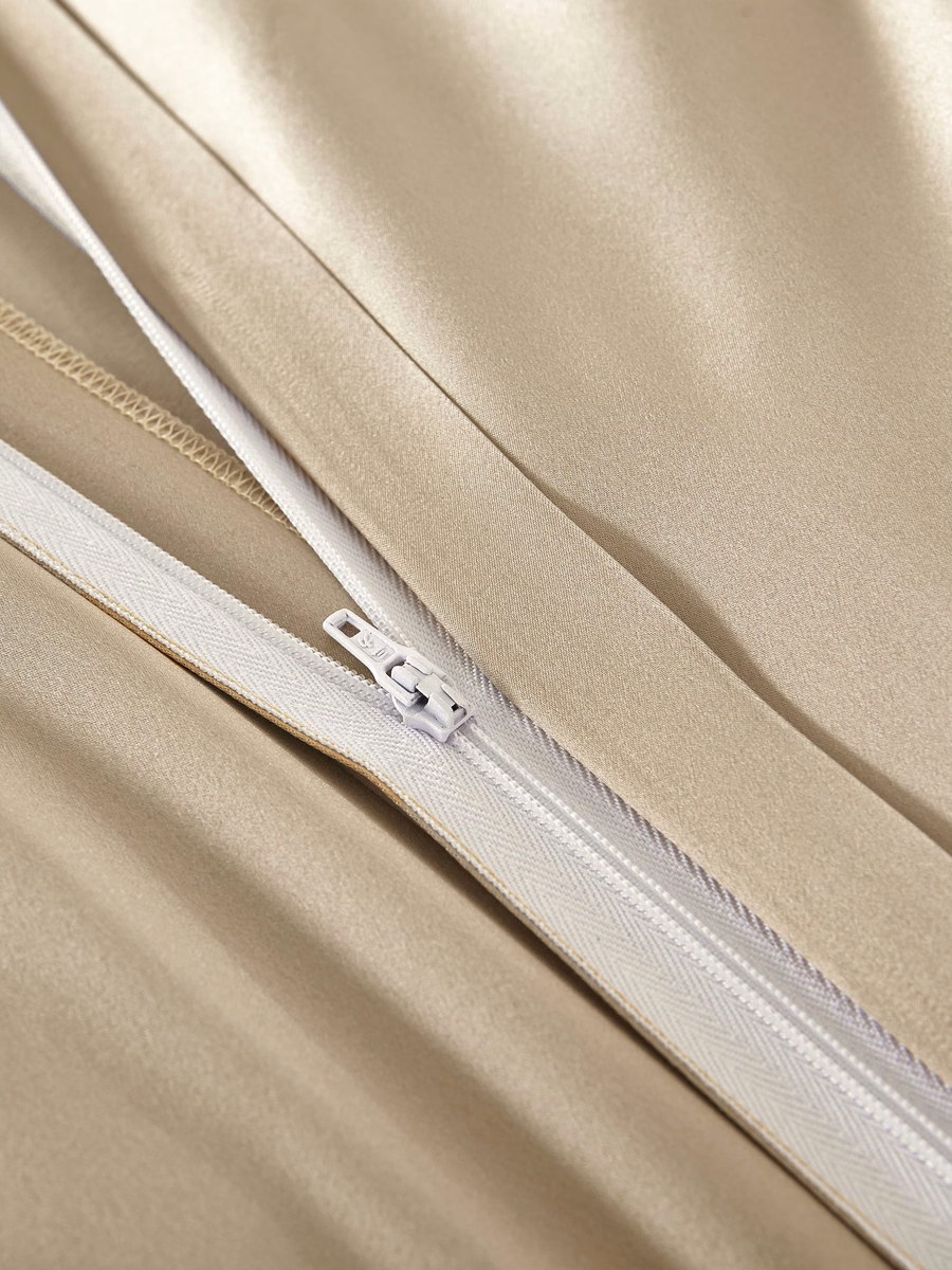 Ensembles de literie de luxe sans couture de 25 Momme