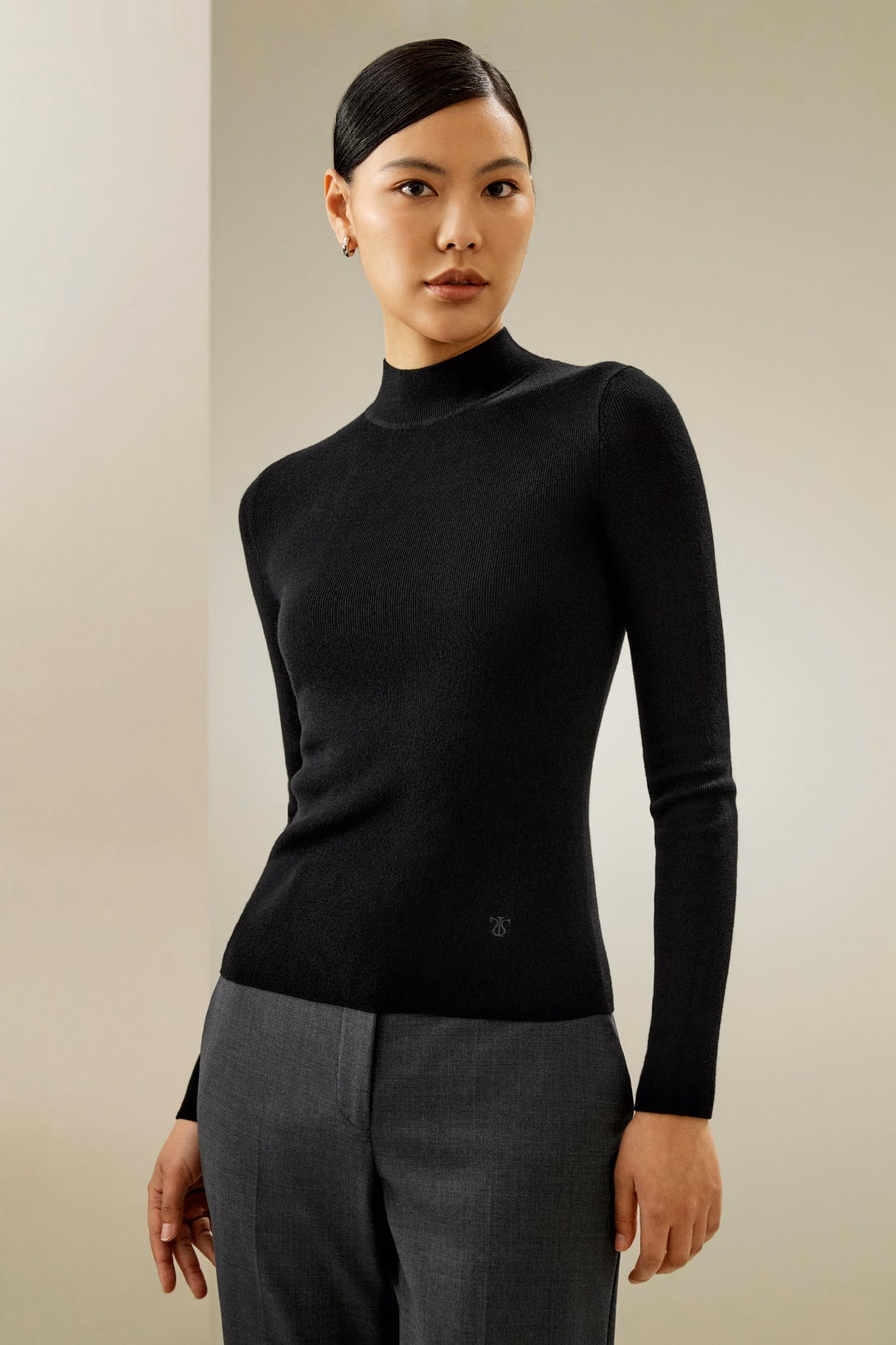 Top essentiel en mélange cachemire