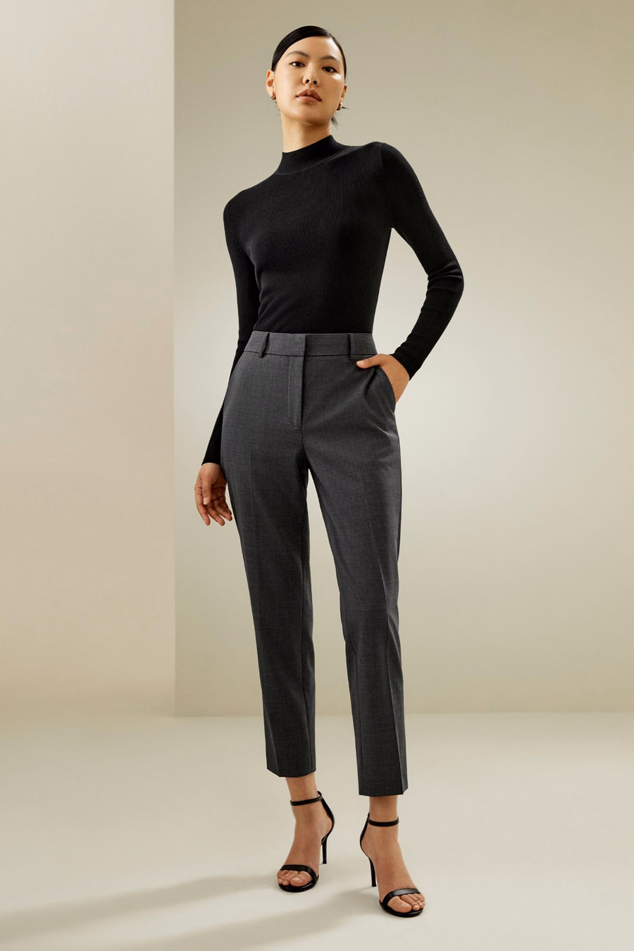 Top essentiel en mélange cachemire