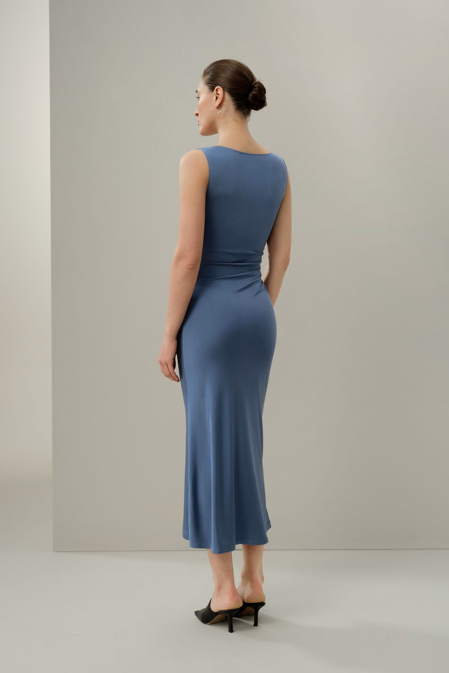 Robe asymétrique en jersey de soie Breeze