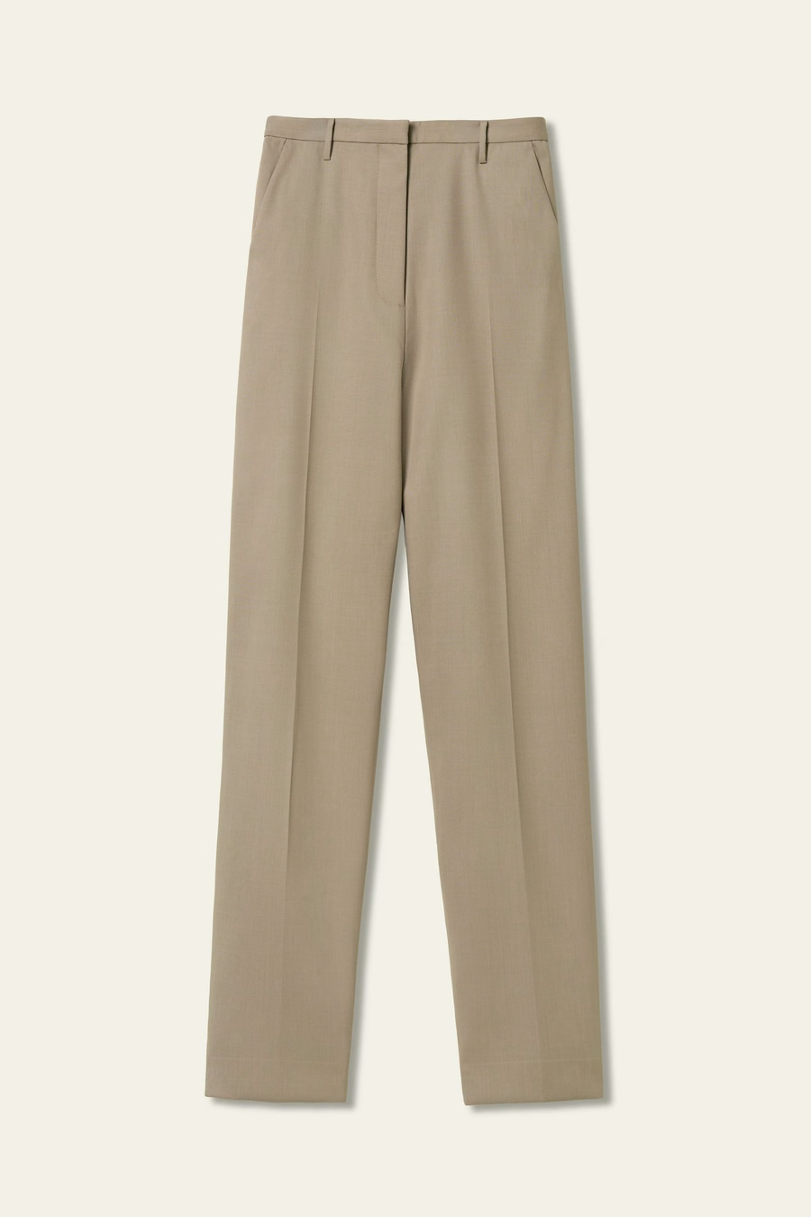 Pantalon slim en mélange de soie et de laine