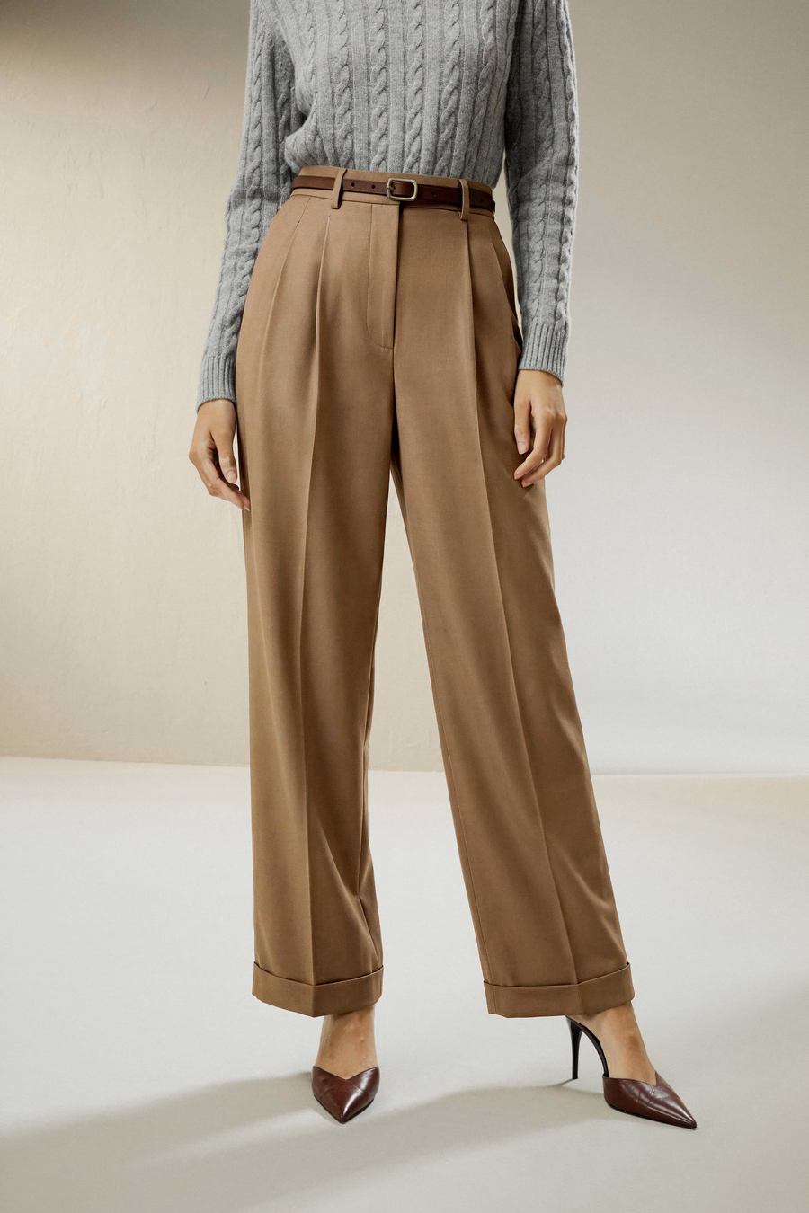 Pantalons de costume à jambe large
