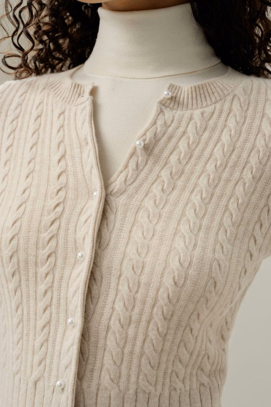LILYSILK X LYDIA MILLEN Le Cardigan Hawthorn