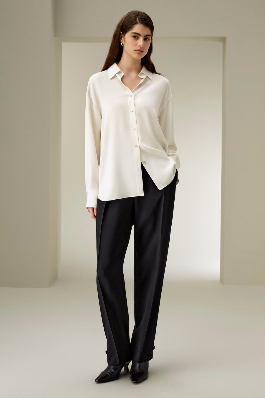 The One Relaxed Fit Silk Shirt