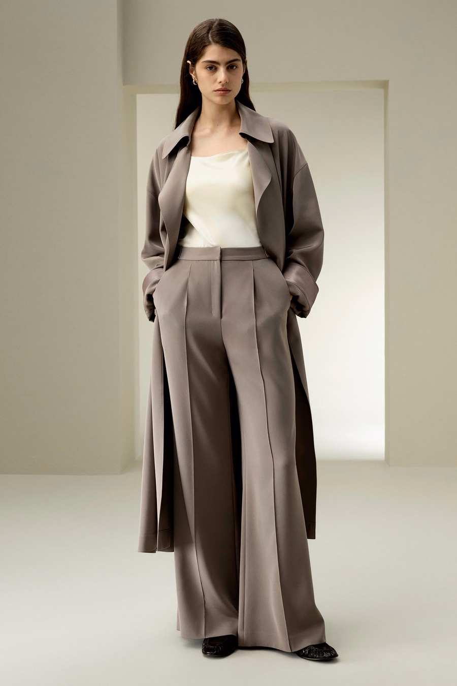 Manteau long surdimensionné