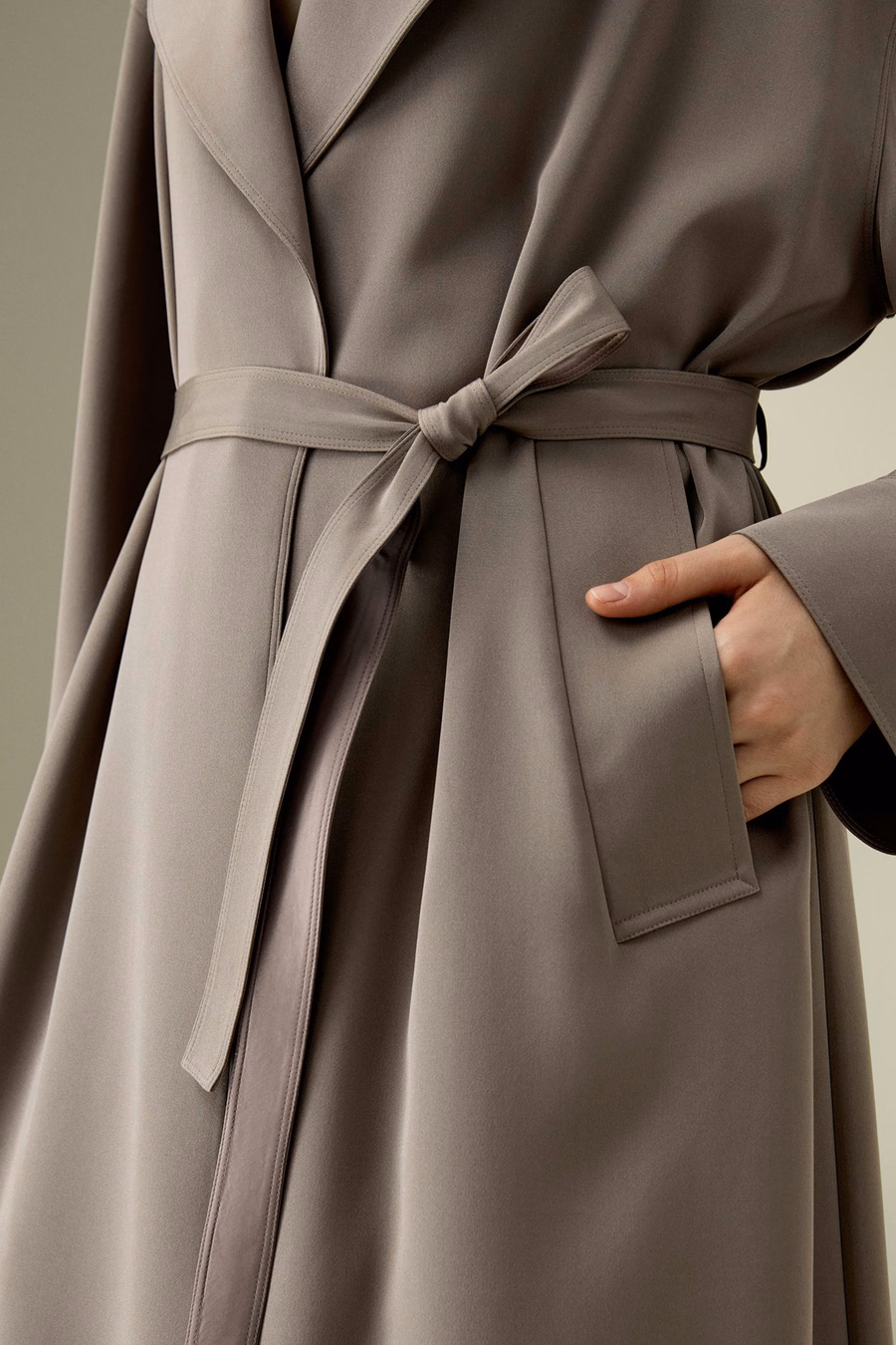 Manteau long surdimensionné