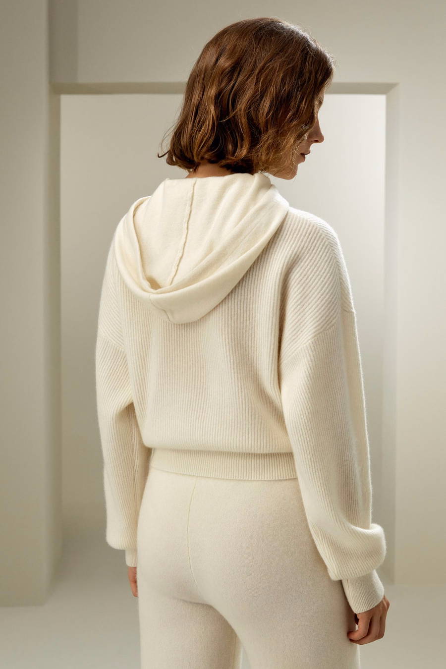 Eshe 2-en-1 Hoodie en cachemire détachable
