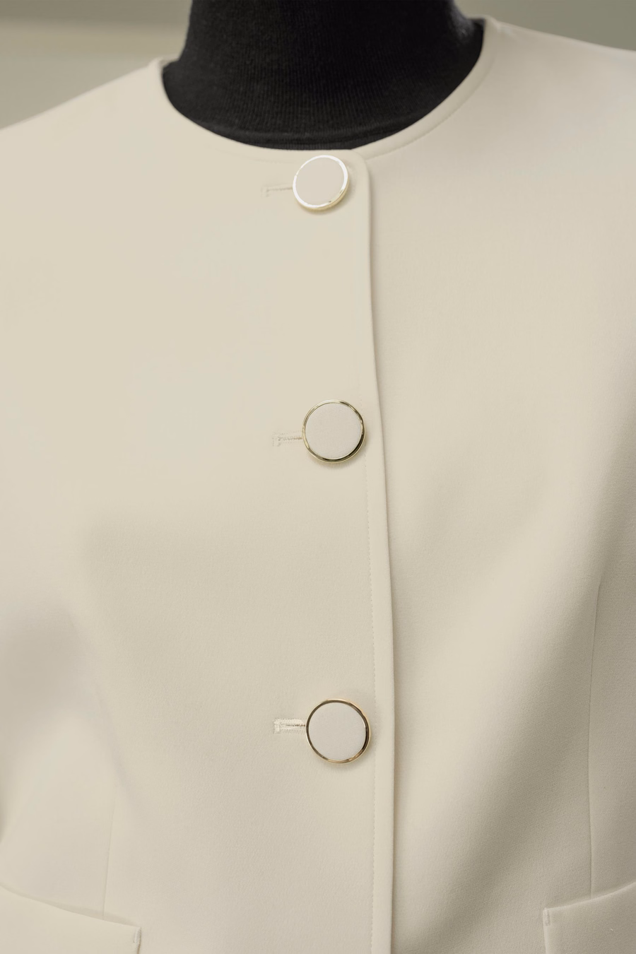 Veste boxy en soie sur mesure