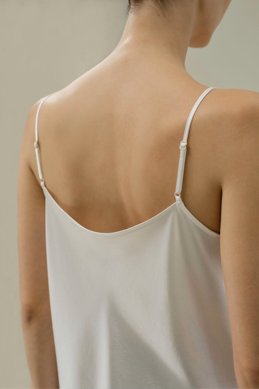 Camisole en soie avec dentelle
