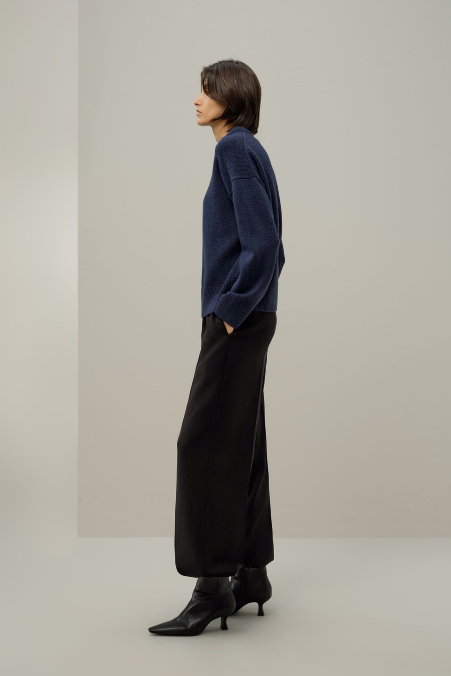 Pull en laine-cachemire surdimensionné