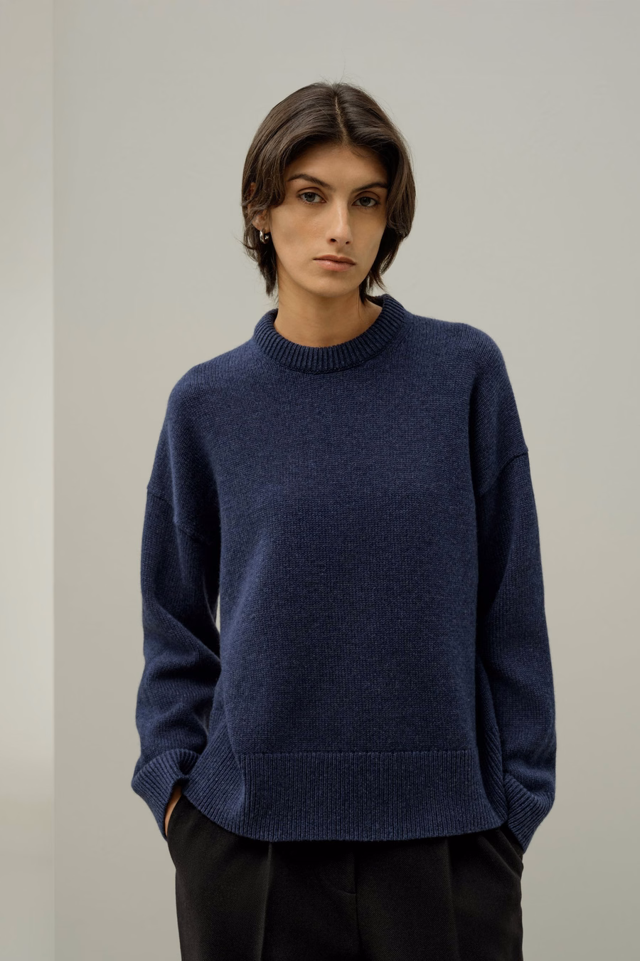 Pull en laine-cachemire surdimensionné