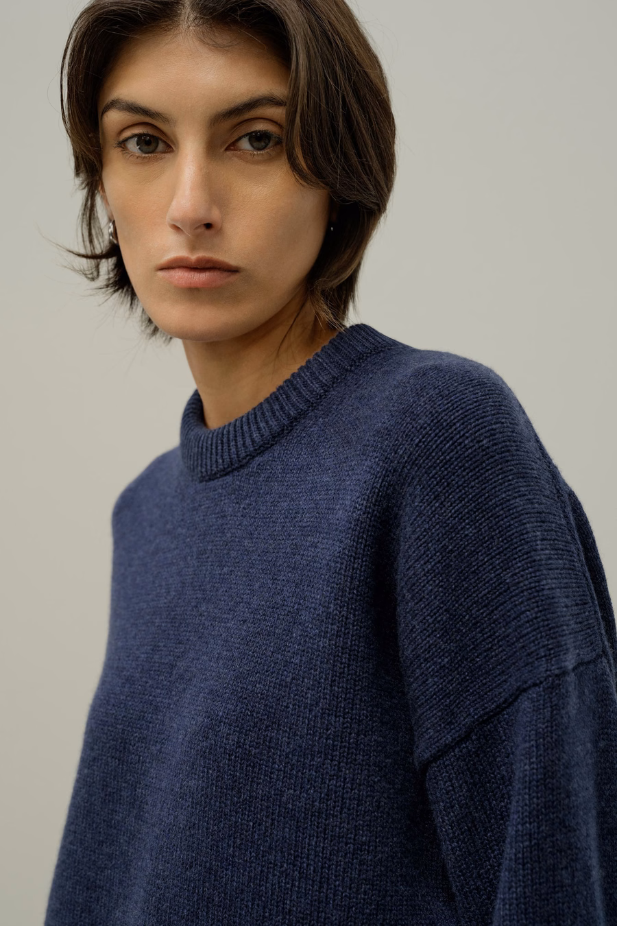 Pull en laine-cachemire surdimensionné
