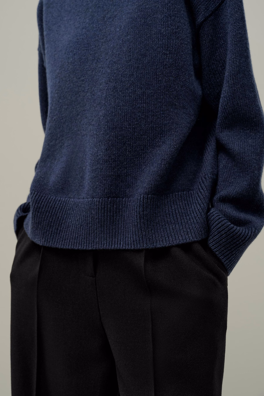 Pull en laine-cachemire surdimensionné