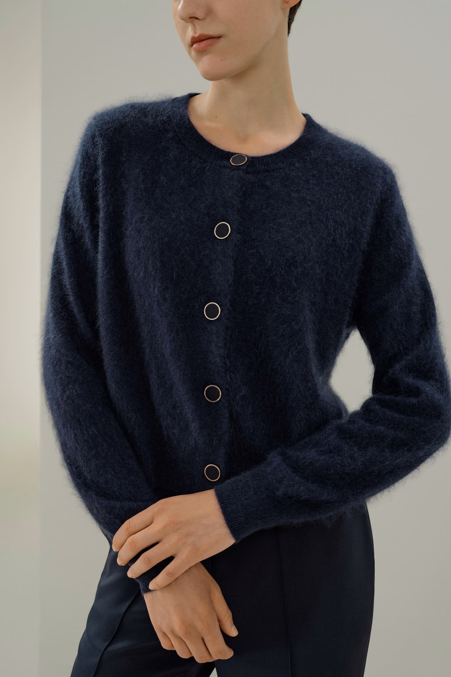 Cardigan en cachemire brossé ultra-doux
