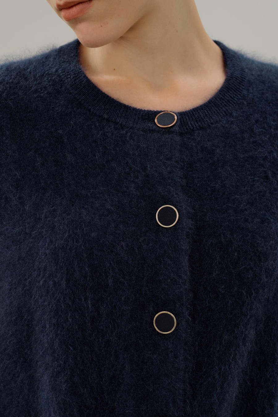 Cardigan en cachemire brossé ultra-doux