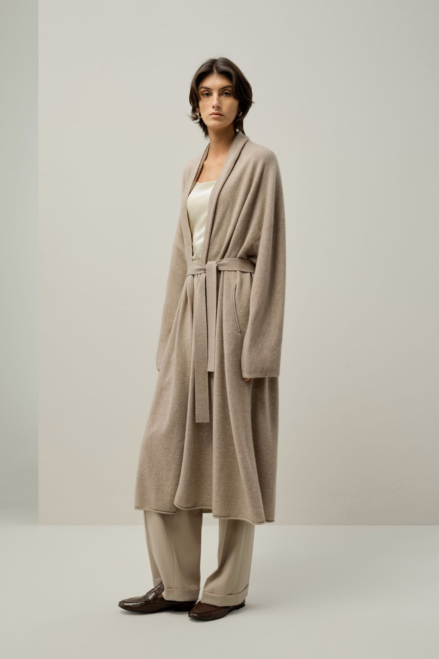 Cardigan en cachemire longueur mollet