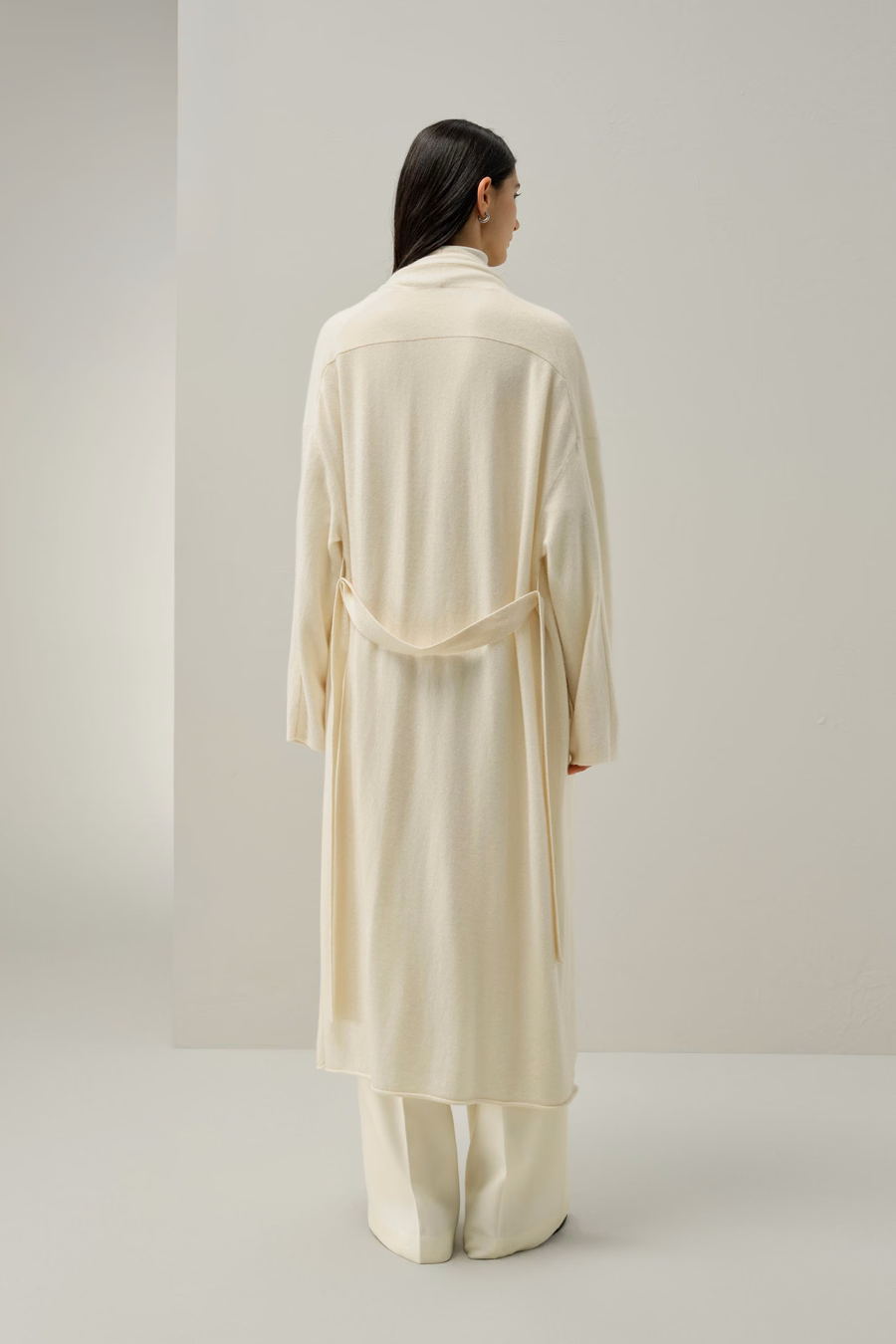 Cardigan en cachemire longueur mollet