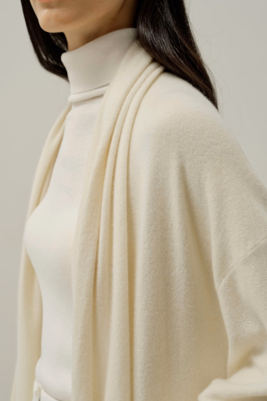 Cardigan en cachemire longueur mollet