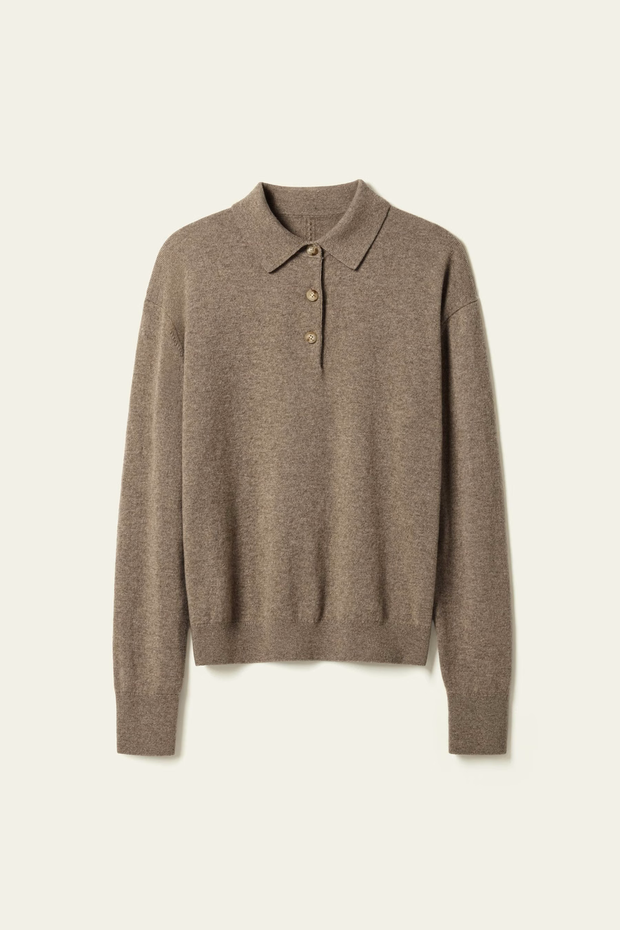 Chemise polo en baby cashmere