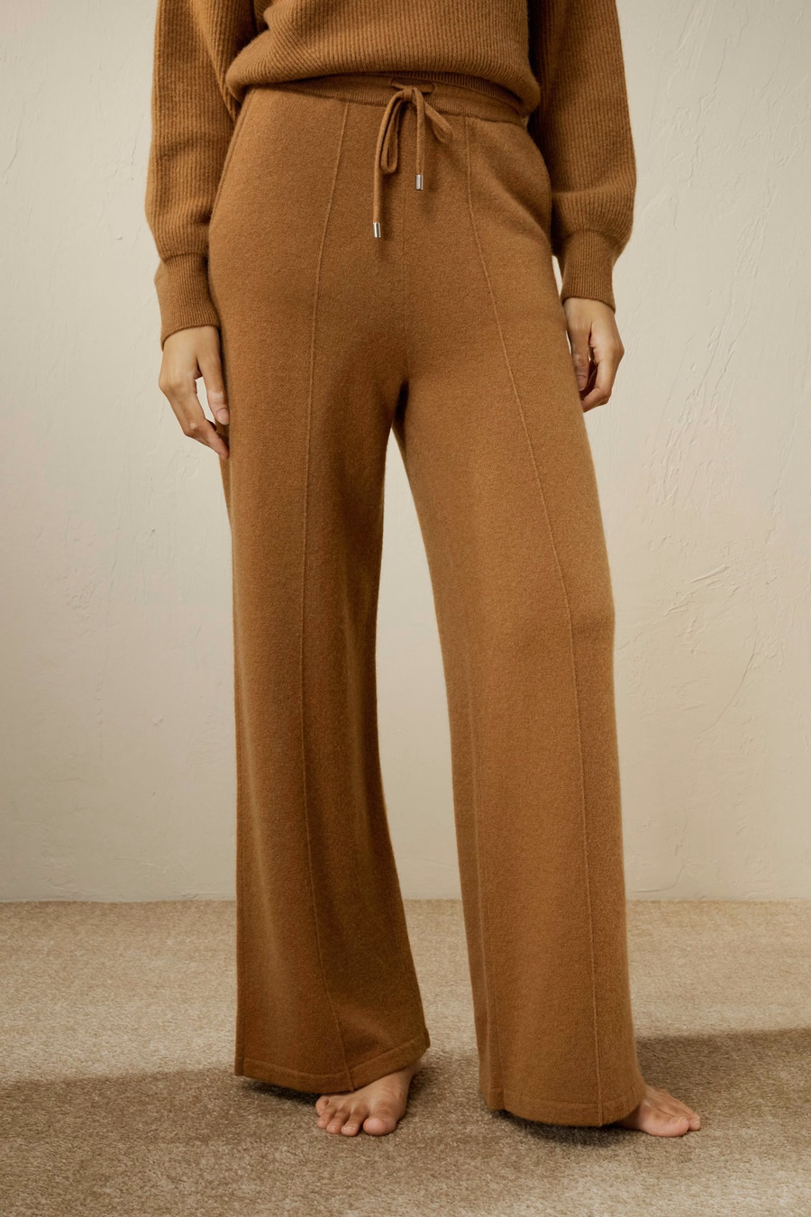 Pantalon Sweat en Cachemire Fluide
