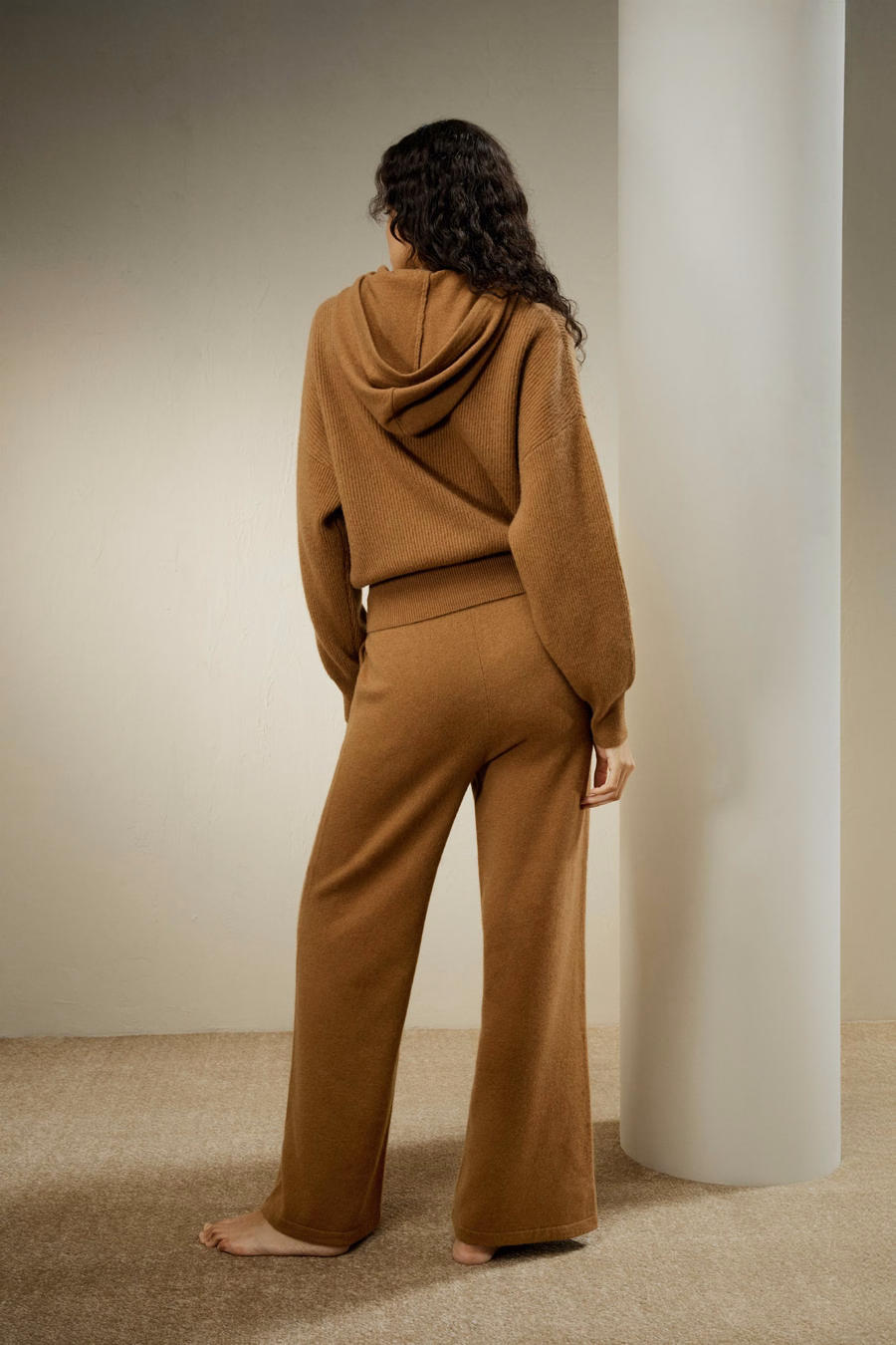Eshe 2-en-1 Hoodie en cachemire détachable