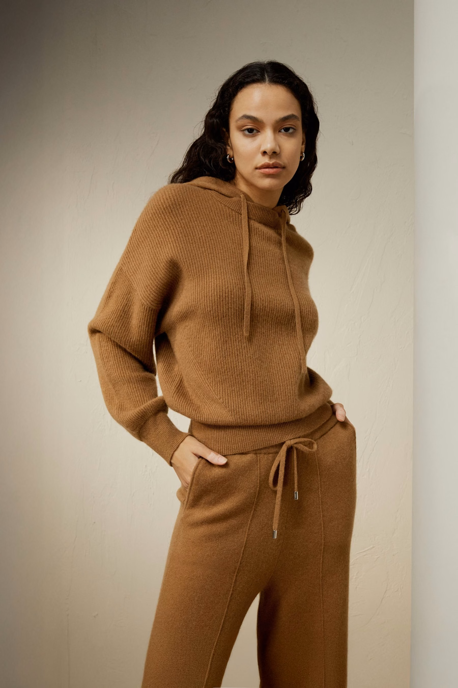 Eshe 2-en-1 Hoodie en cachemire détachable