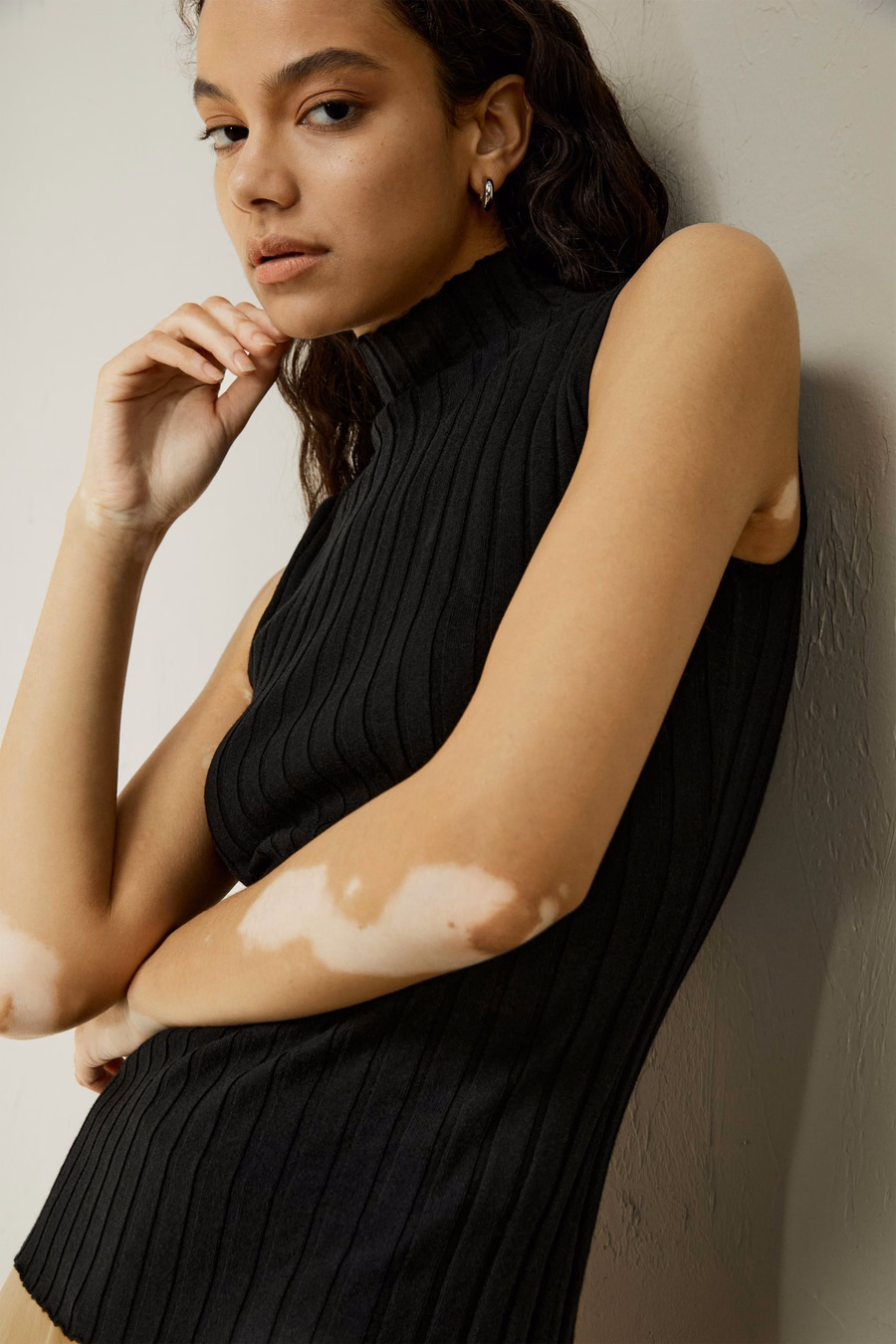 Top en tricot mélange soie-cachemire