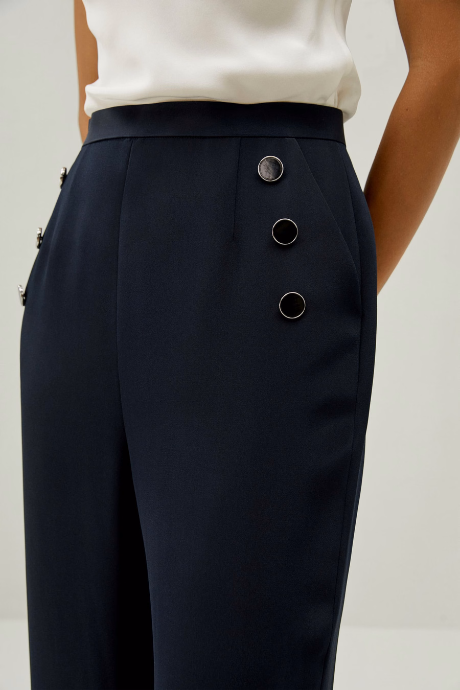 Pantalons cropped inspirés de l'univers nautique