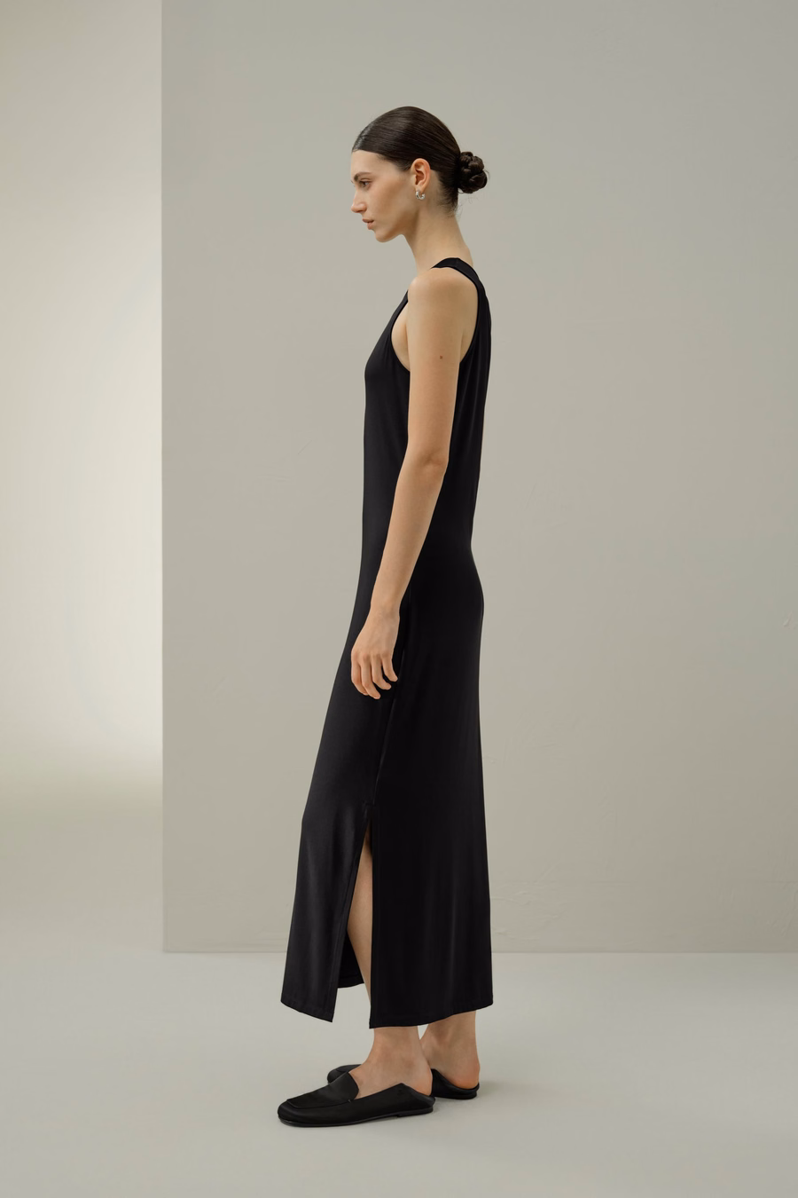 Robe maxi bodycon en jersey de soie Breeze