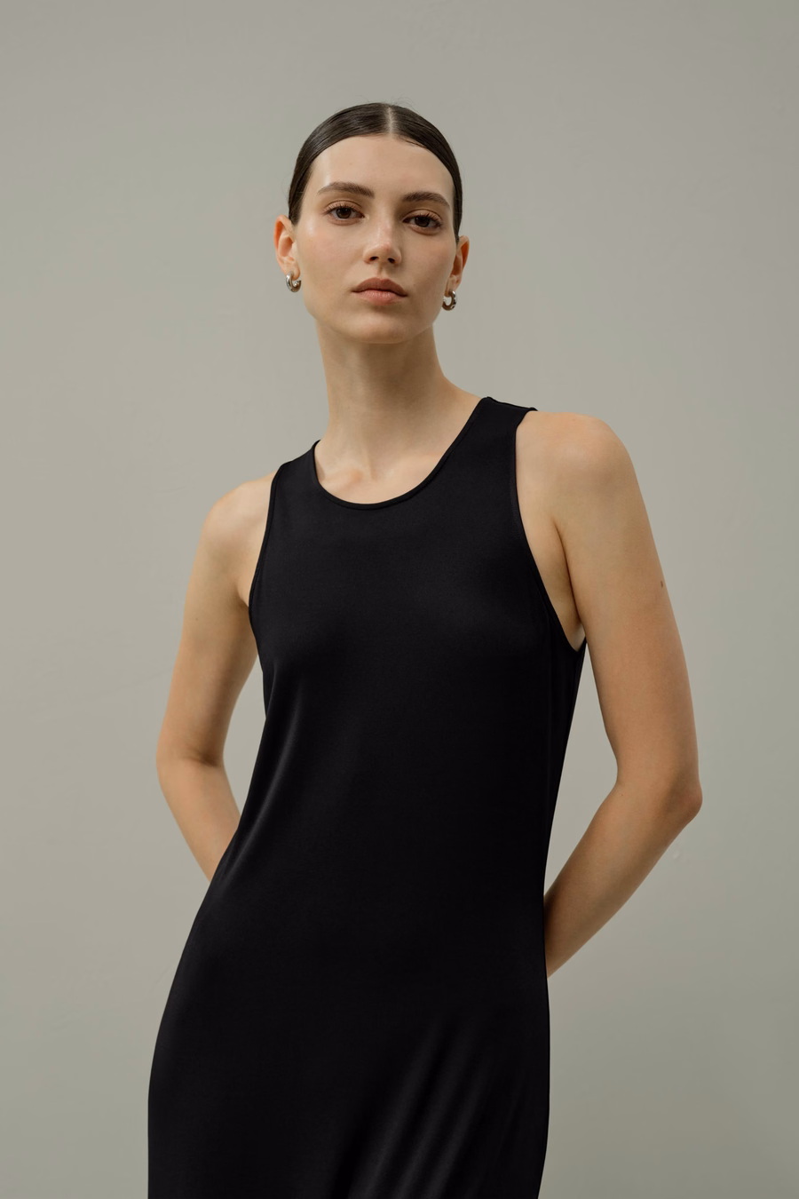 Robe maxi bodycon en jersey de soie Breeze