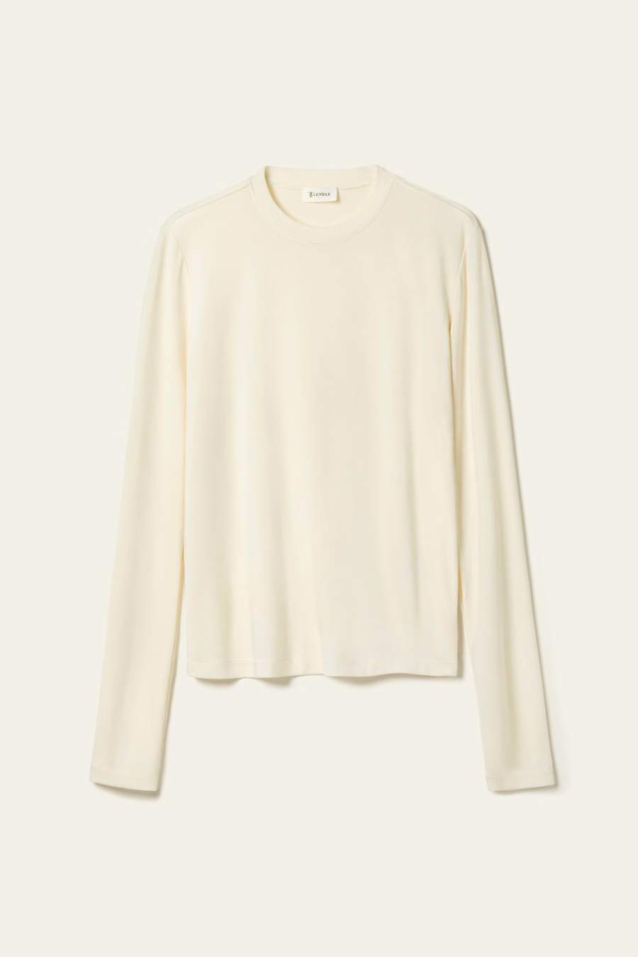 Haut long-sleeve en jersey de soie Breeze