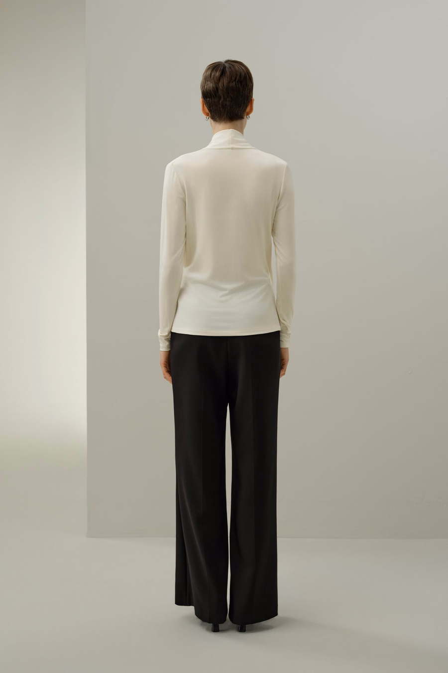 Top Wrap en Jersey Soie Breeze
