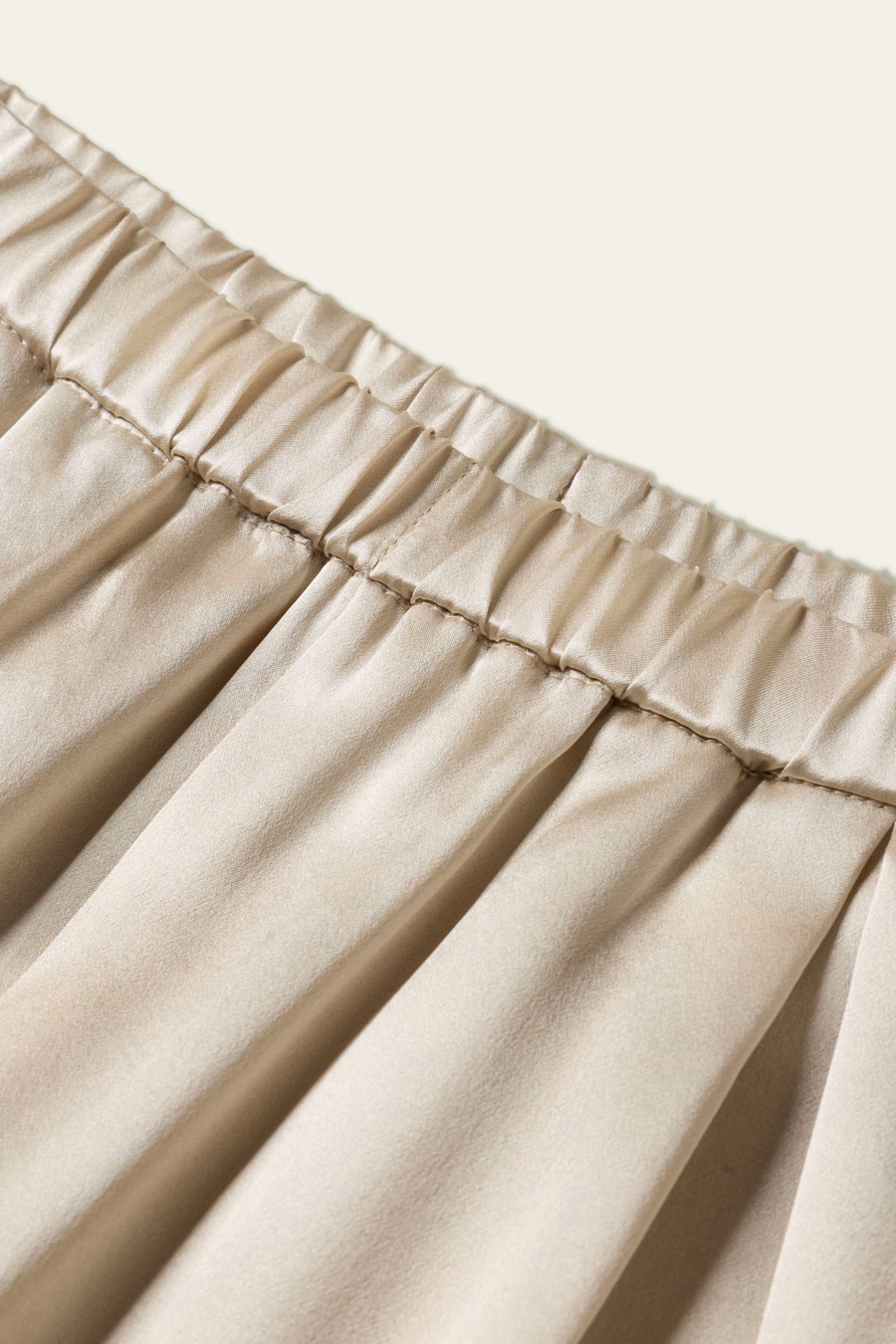 Pantalons larges en soie charmeuse
