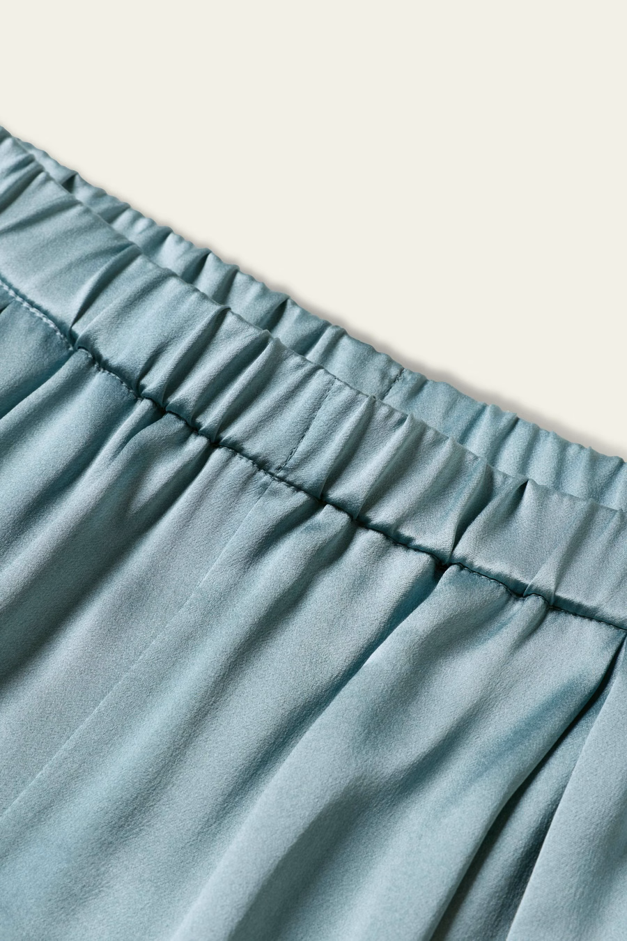 Pantalons larges en soie charmeuse