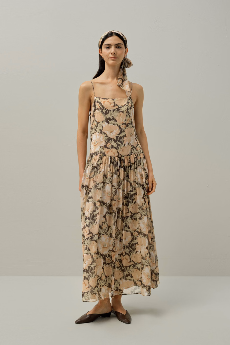 Robe slip Poppy Parade - Fabriquée avec du tissu Liberty