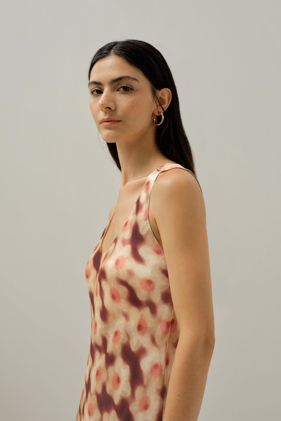 Robe U-Décolleté Profonde - Fabriquée avec du tissu Liberty