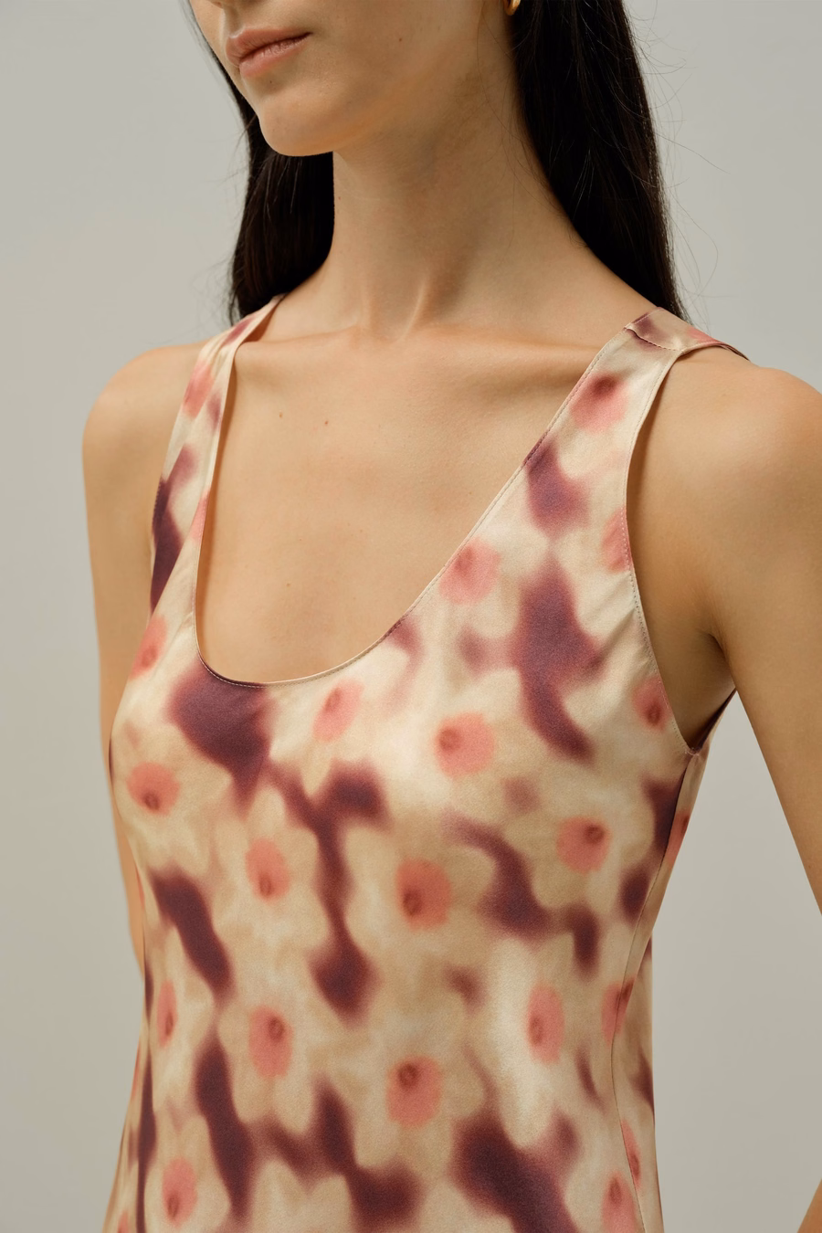 Robe U-Décolleté Profonde - Fabriquée avec du tissu Liberty